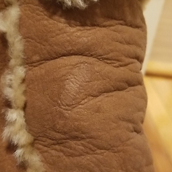 Born winter snow Boots camel brown fur size six 6 - Picture 10 of 11